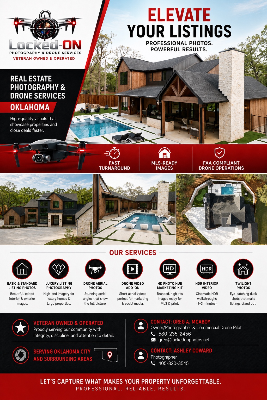 Locked-On real estate marketing flyer